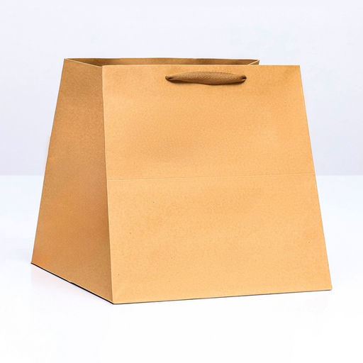 Пакет для торта и коробок, с широким дном, крафт, 30×30×30 см