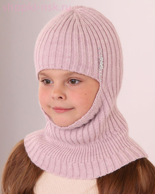 03-42-S Шлем для девочки флис (50-52)