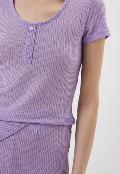 Пижамный комплект из трикотажного полотна в рубчик - Deseo фото 8