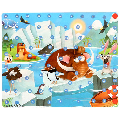 Настольная Игра Горки и лестницы. Ледниковая эра и диномир! - Лас играс kids фото 4