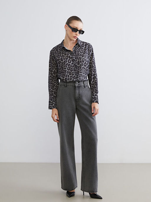 Leopar Desenli Kad?n G?mlek