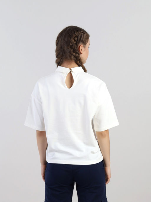CRB wear / CWJG 63605-21 Джемпер для девочки,экрю/Ex.Cherubino  фото 6