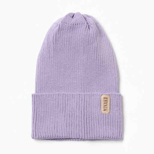 Шапка женская MINAKU, размер 52-56, цвет лаванда