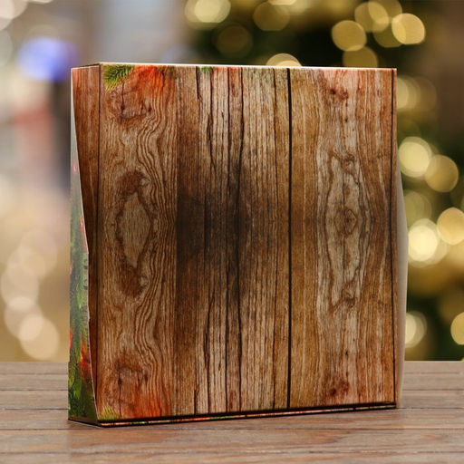 Цена за 20 шт. Коробка складная с окном Merry christmas 20 х 20 х 4 см - UPAK LAND фото 6