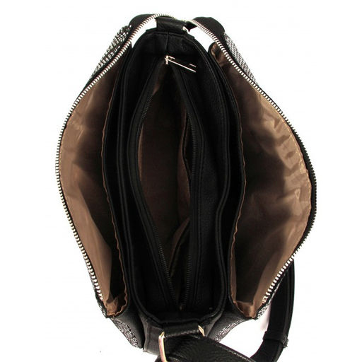 Сумка женская натуральная кожа ADEL-230/3в/ММ (отделка ИСК/КОЖА), 5отд, плечевой ремень, питон 262008 - Adelia фото 4