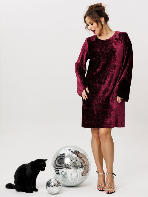 Платье Liona Style 967 винный