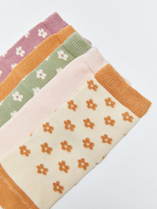 Desenli K?z Bebek Soket ?orap 5li - Waikiki фото 3