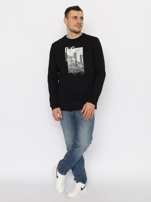 CRB wear/CWMM 60320-22 Джемпер мужской,черный/Ex.Cherubino  фото 2