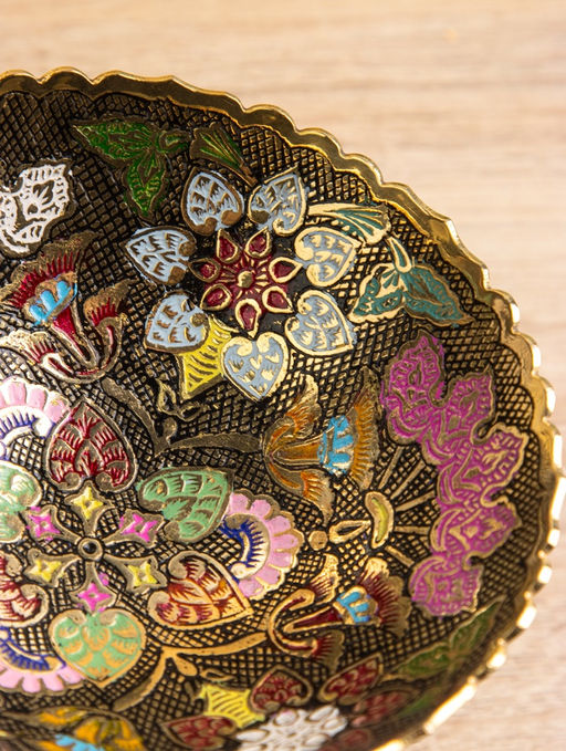 Креманка «Разноцветье», 14×14×10.5 см, латунь