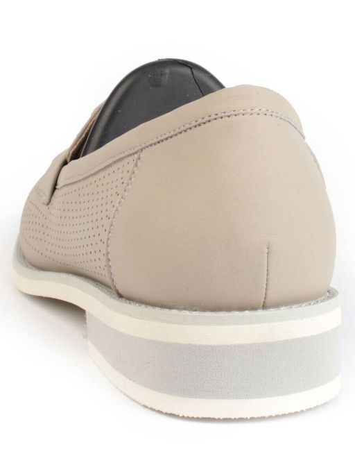 06-PDJ72-2 GRAY/GREEN Туфли женские (натуральная кожа)