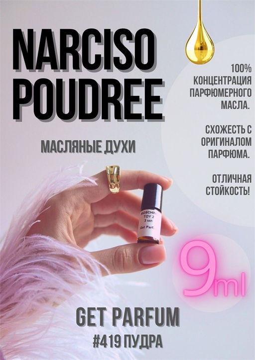 Масляные духи по мотивам аромата Narcisso Rodriguez / Narcisso Poudree - Get parfum фото 3
