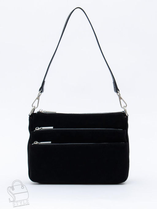 Сумка женская кожаная 8269PEF black Polina&Eiterou  в Новосибирске