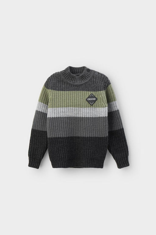 Crockid _ КВ 30146/ш/серый,хаки джемпер д/мал яс