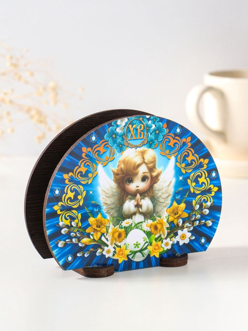 Цена за 2 шт. Салфетница пасхальная Ангелок, 12.8?10?5 см
