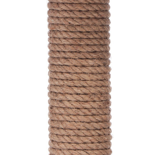 Домик для кошек с когтеточкой «Куб», 35×30×85 см, с площадкой и игрушкой, цвет МИКС