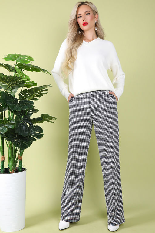 Брюки Барнео (лапка белый) - Эльза фото 4