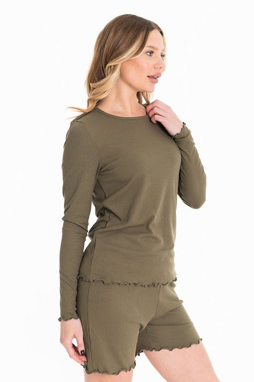 Костюм (футболка+шорты) М32146ВШа Хаки - Елена фото 4