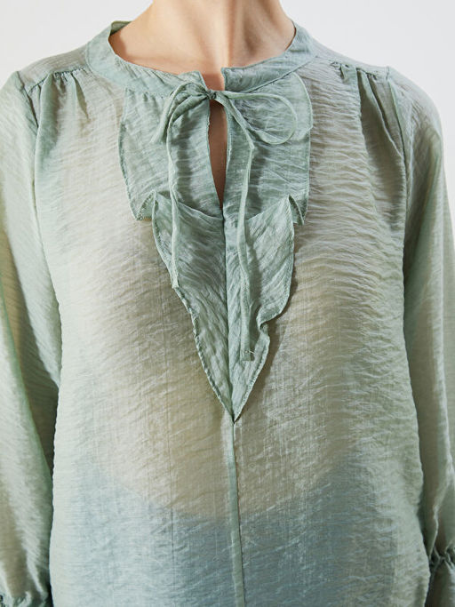 Ba?lamal? Yaka Kad?n Bluz