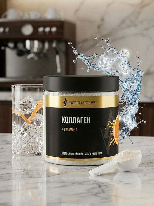 (ЧЗ)БАД КОЛЛАГЕН С ВИТАМИНОМ С (COLLAGEN & VITAMIN C) без вкуса 180 г тм AWOCHACTIVE  фото 10