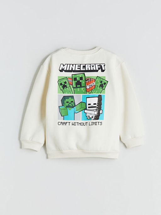 Minecraft Bask?l? Erkek Bebek Sweatshirt