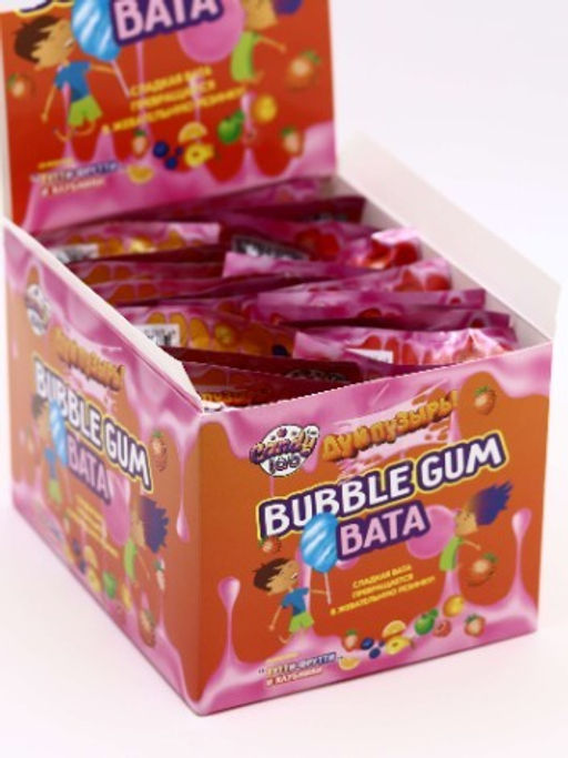 Жевательная резинка Дуй пузырь! Bubble gum вата, 24 шт.