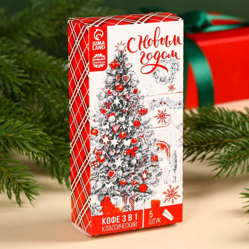 Растворимый кофе С Новым годом, 100 г (5 шт. х 20 г). - Simaland фото 3