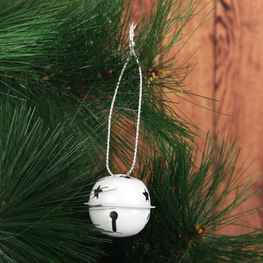 Бубенчики для рукоделия, набор 12 шт., размер 1 шт. — 3 см, белые