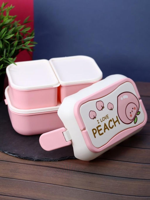 Ланчбокс I love Peach, pink