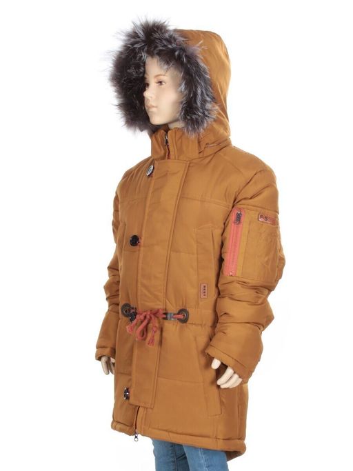 G-19 BROWN Куртка аляска детская для мальчика