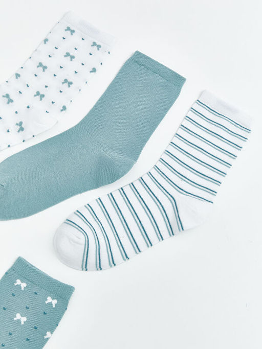 Desenli Kad?n Soket ?orap 5li