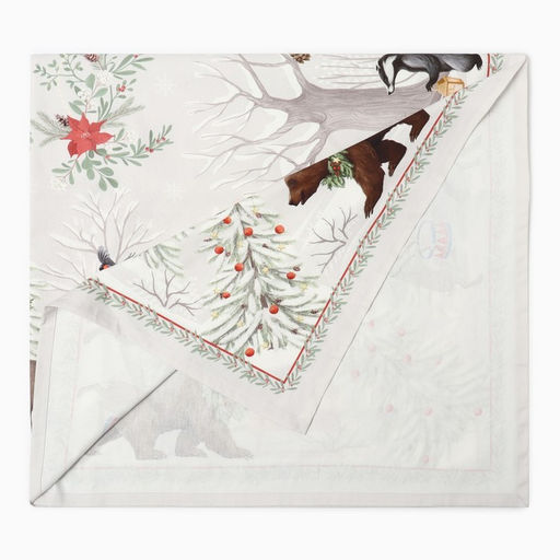 Набор новогодний Новогоднее чудо: скатерть 150?180 см 3 см с ВГМО, салфетка 40?40 см-8 шт., 100% хлопок