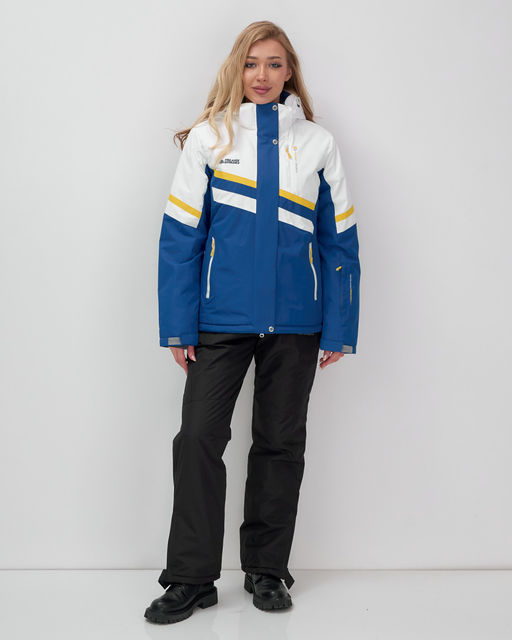 Горнолыжный костюм женский зимний синего цвета 02808S - Mtforce фото 15
