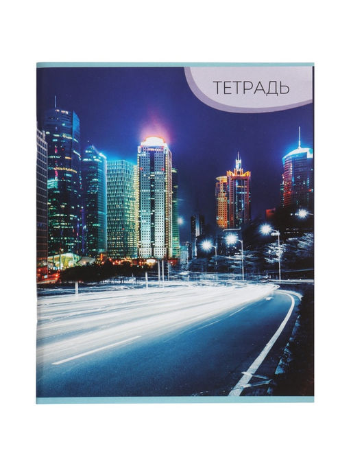 Набор тетрадей, 96 листов в линейку, Calligrata «Город», серые листы, 4 штуки
