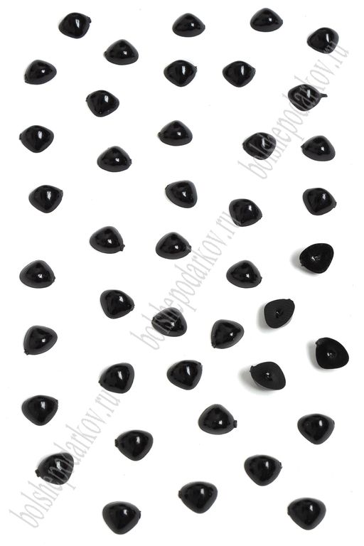Фурнитура "Носики для игрушек" 8*6 мм (100 шт) SF-1632, черный