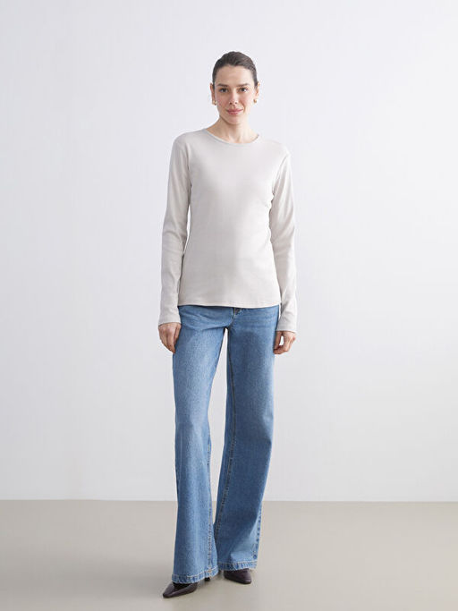 Bisiklet Yaka Kad?n Ti??rt