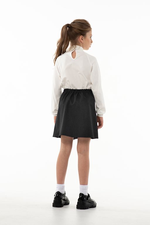 Молочная школьная блуза Mooriposh, модель 06148  фото 6