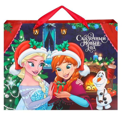 Пакет ламинированный горизонтальный, 40 x 31 x 11,5 см С Новым годом, Холодное сердце, МИКС - Disney фото 2