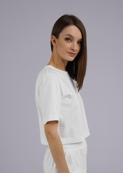 CLE LF24-1099/1 Футболка жен.укор. Теннис молочный - Clever wear фото 3