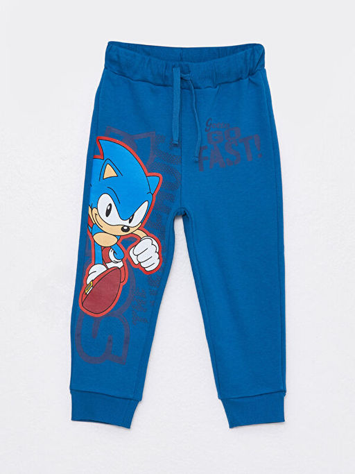 Sonic Bask?l? Bisiklet Yaka Erkek Bebek Sweatshirt ve E?ofman Alt? - Waikiki фото 3