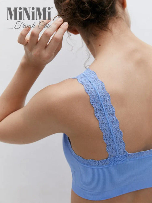 Mi 1121S French Chic Майка Топ (кроп-топ на широких бретелях с вкладышами) - Minimi фото 31