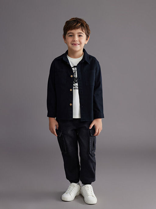 Erkek ?ocuk G?mlek ve Ti??rt Tak?m 2li