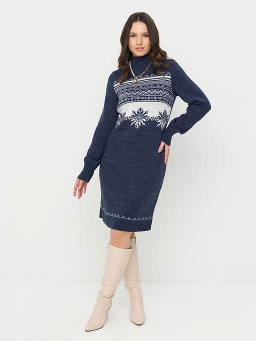 Платье Vay 5252-2489 из шерсти и полиамида  фото 2