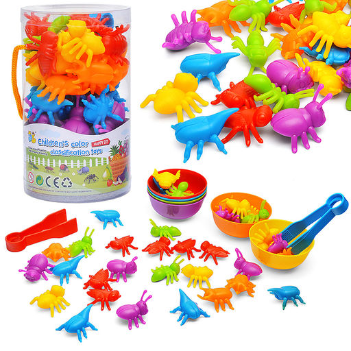 Настольная игра-сортировщик "Насекомые" в тубусе