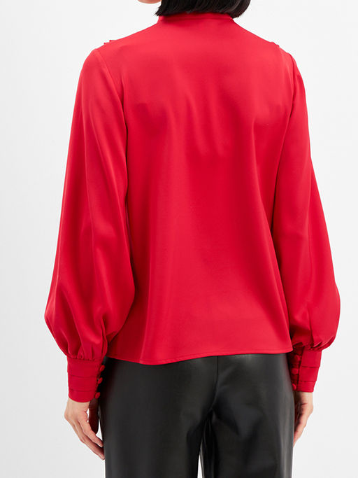 Блузка с отлетными рюшами OD-914-4 красный