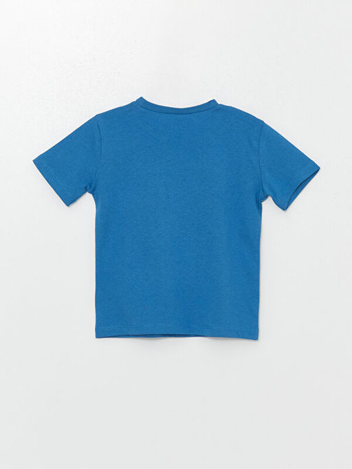 Bisiklet Yaka K?sa Kollu Bask?l? Erkek Bebek Ti??rt - Waikiki фото 2