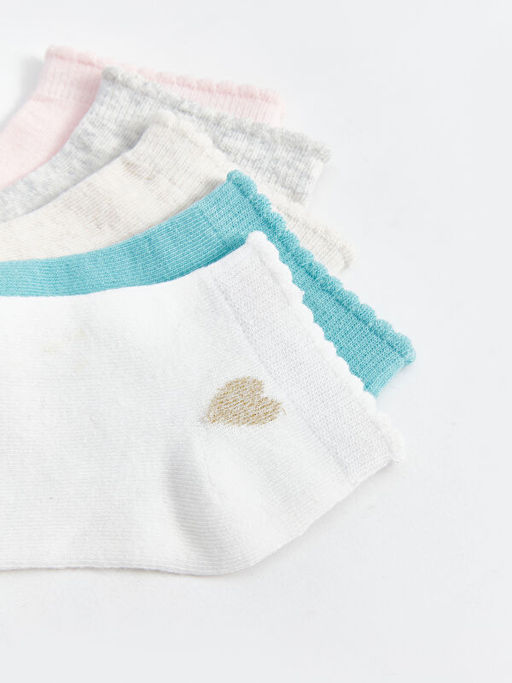 Desenli K?z ?ocuk Patik ?orap 5li - Waikiki фото 6