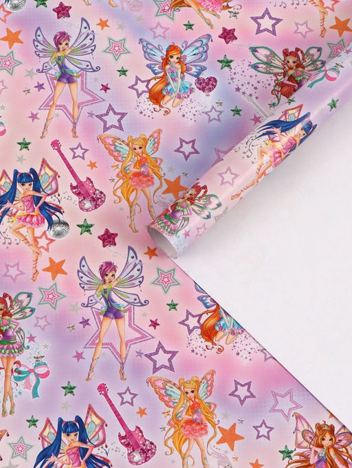 Цена за 10 шт. Бумага глянцевая «Клуб Винкс», 50 × 70 см