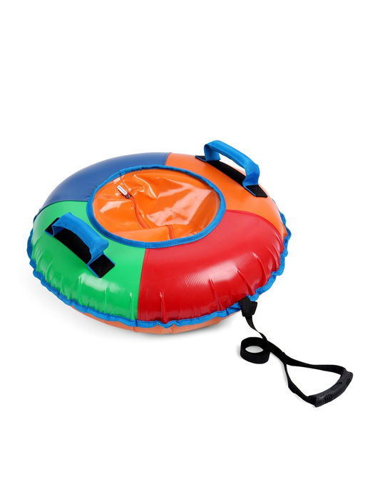 Тюбинг – ватрушка, диаметр чехла 65 см, разноцветная