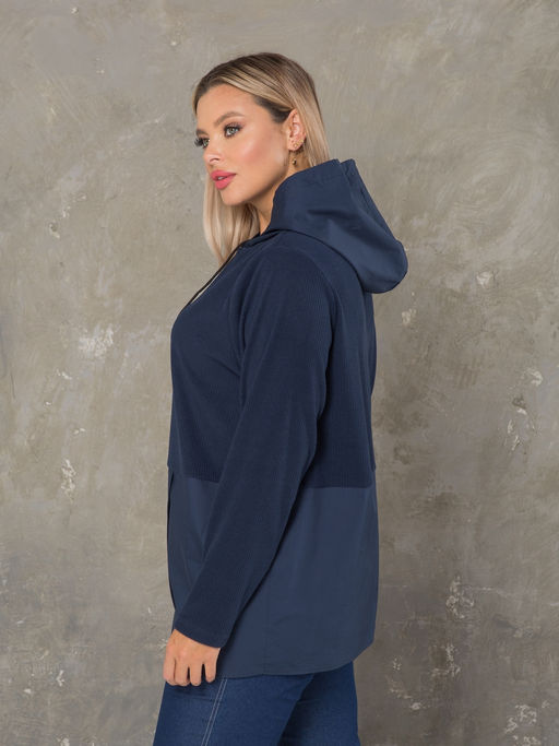 Блузка 1440 темно-синий - Novita фото 4