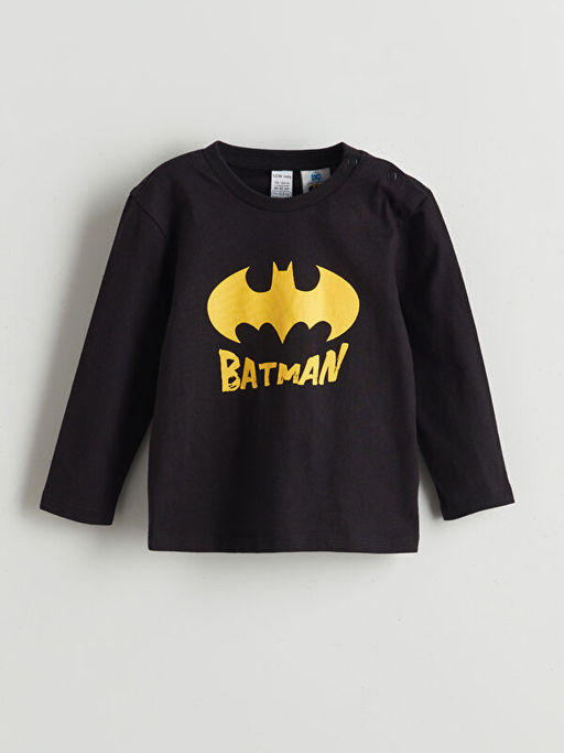 Batman Bask?l? Erkek Bebek Pijama Tak?m?